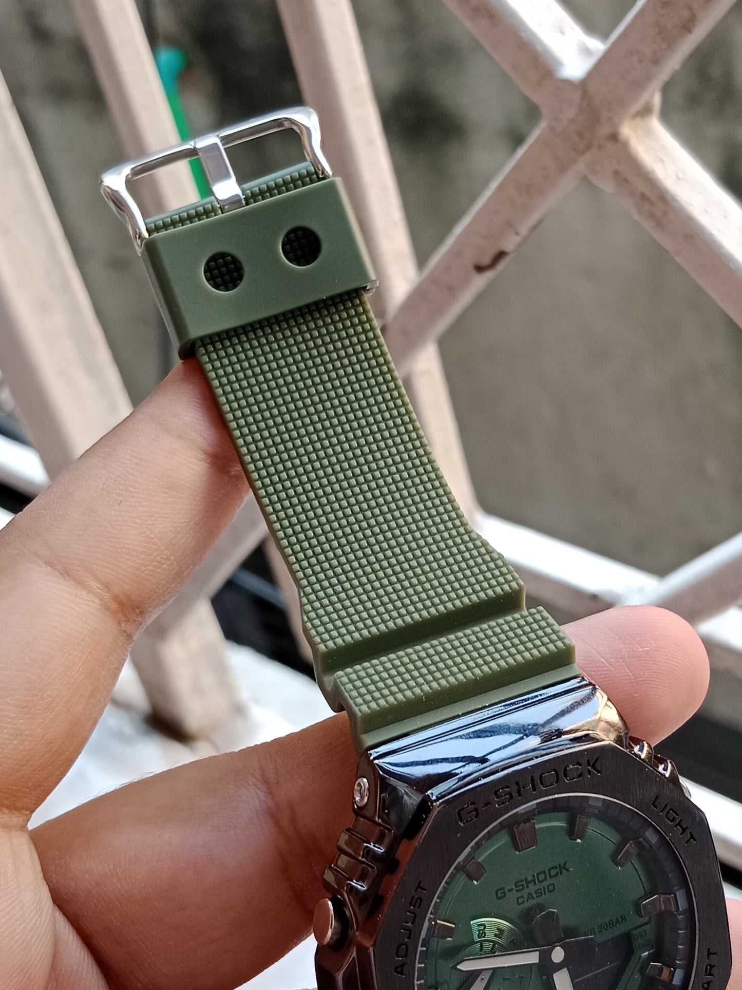 Casio G-Shock Metal Semi AAA Grade - Green Dial Green Strap