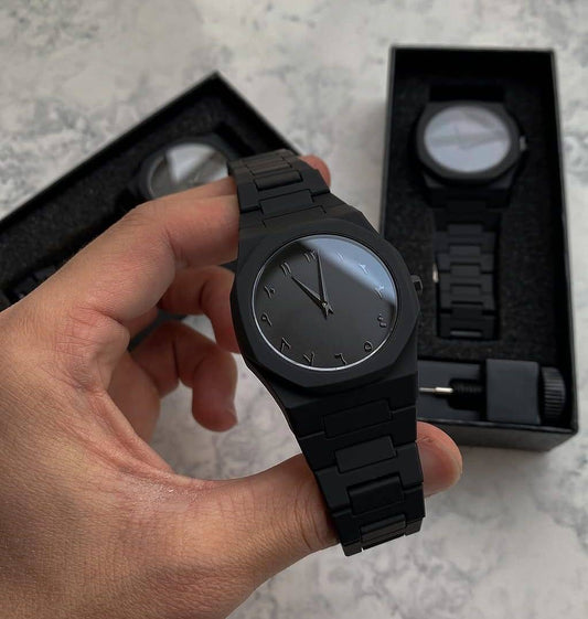 Arabic Aura Dial - Full Black Dial
