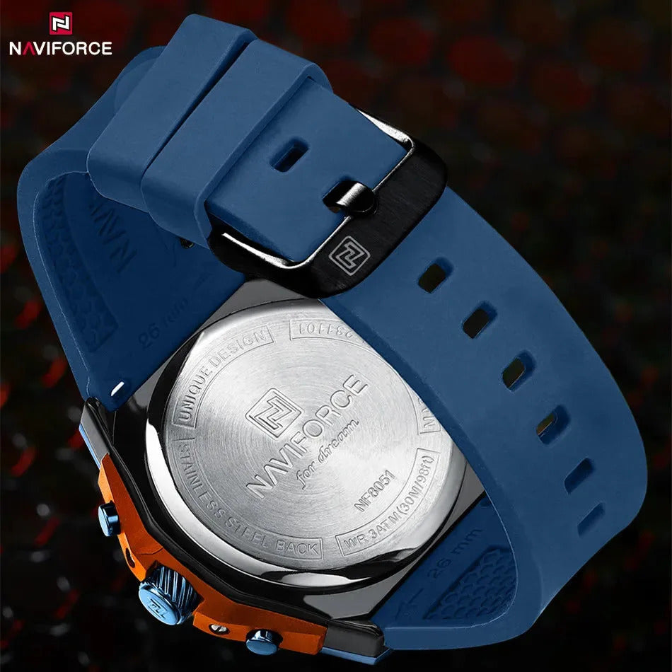Naviforce 8051 - Blue Dial Chronograph