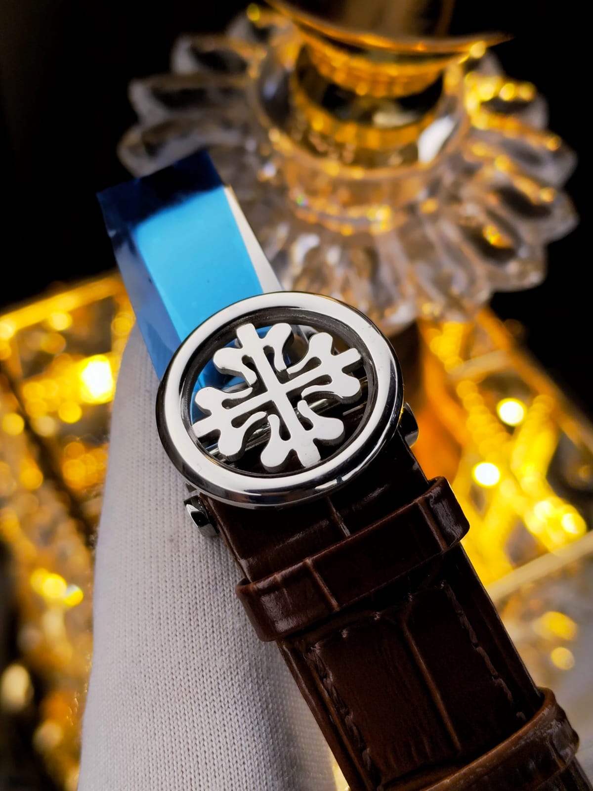 Patek Automatic Movement White Dial Brown Belt - AA Grade