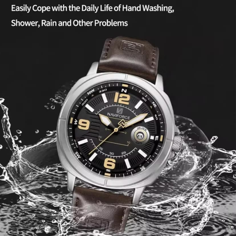 Naviforce 8078 - Chocolate Brown