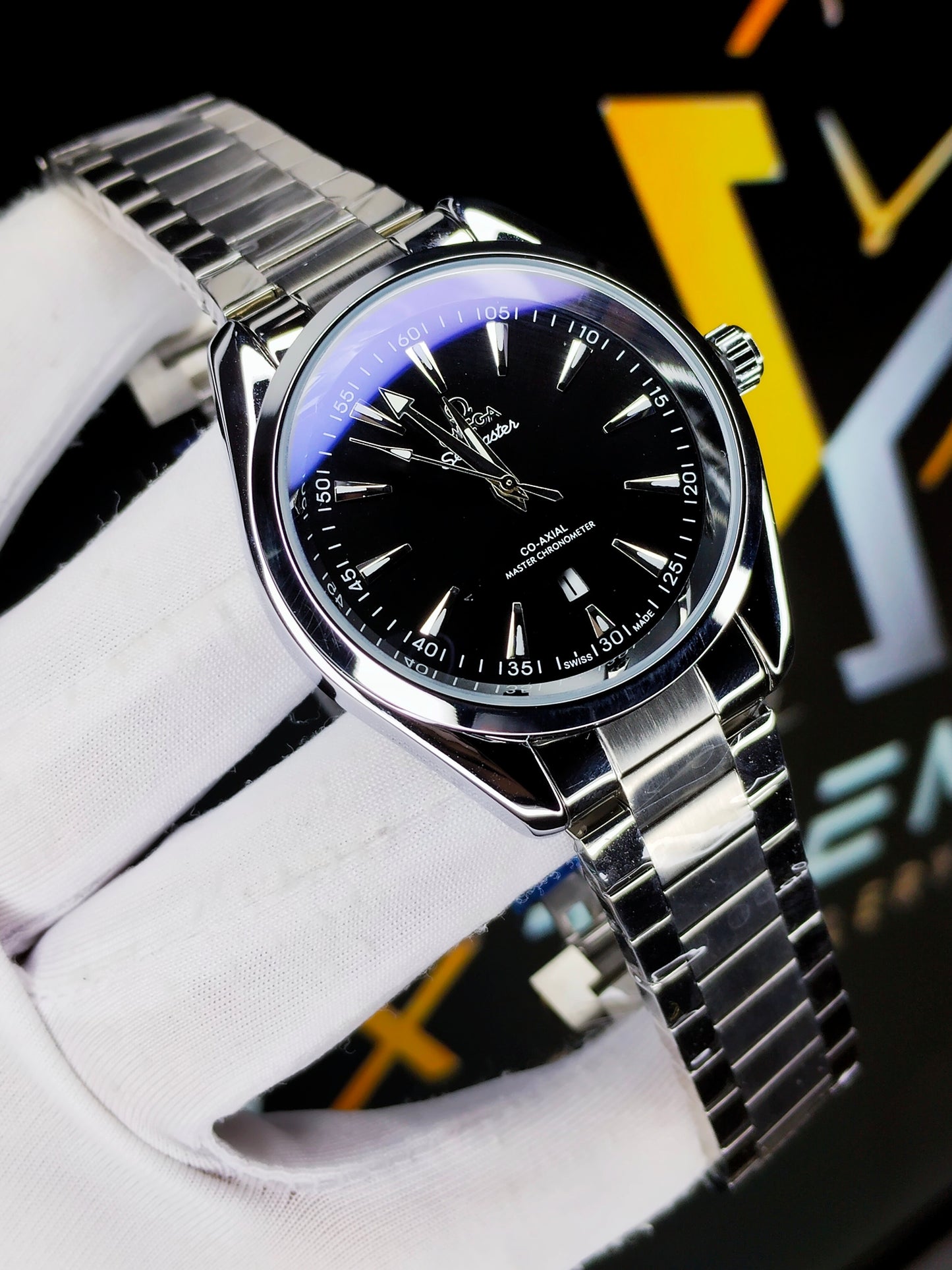 Omega Seamaster Aqua Terra 150M Co-Axial Master Chronometer - Black Plain Dial