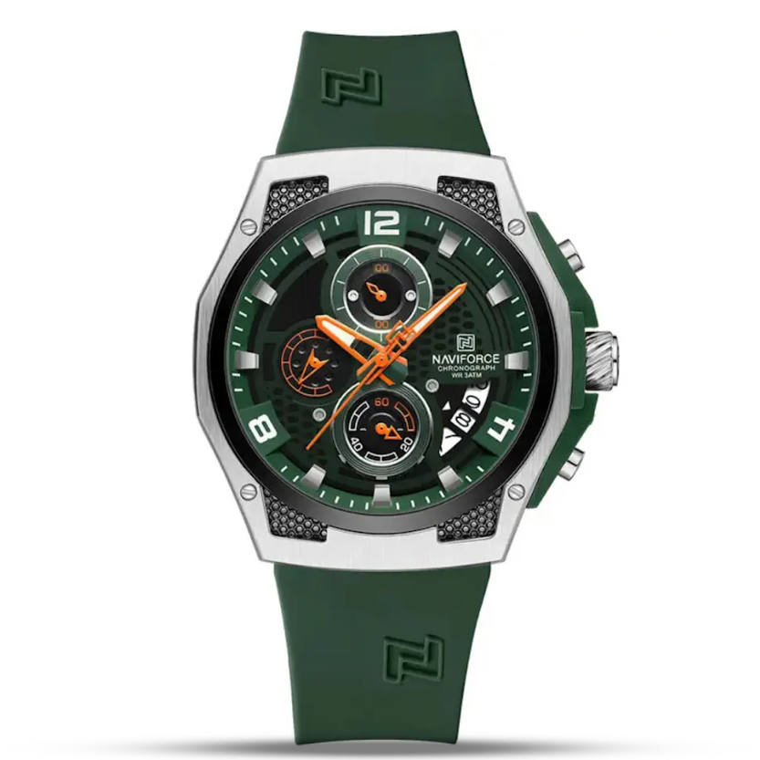 Naviforce 8051 - Green Dial Chronograph