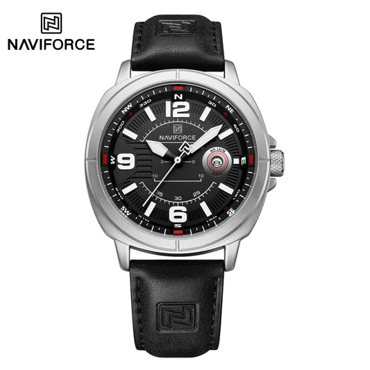 Naviforce 8078 - Silver Black