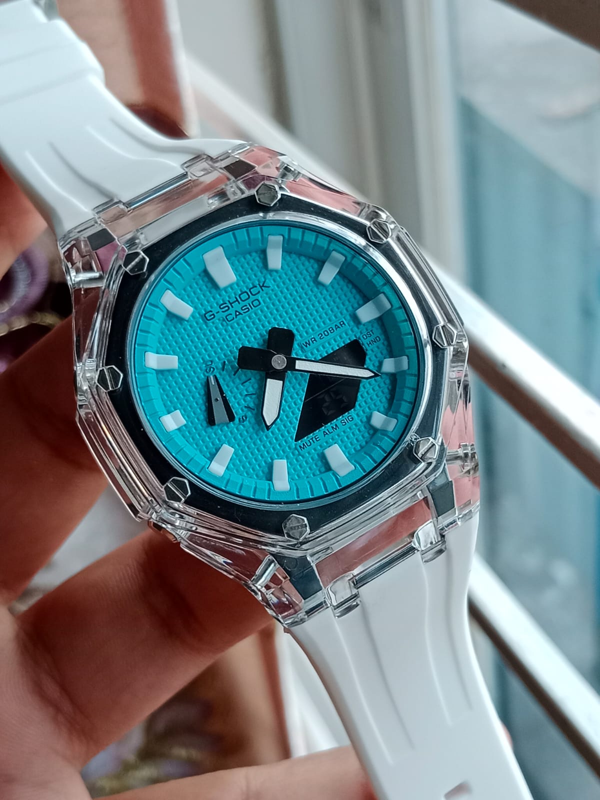 Casio G-Shock Transparent Semi AAA Grade - White Strap
