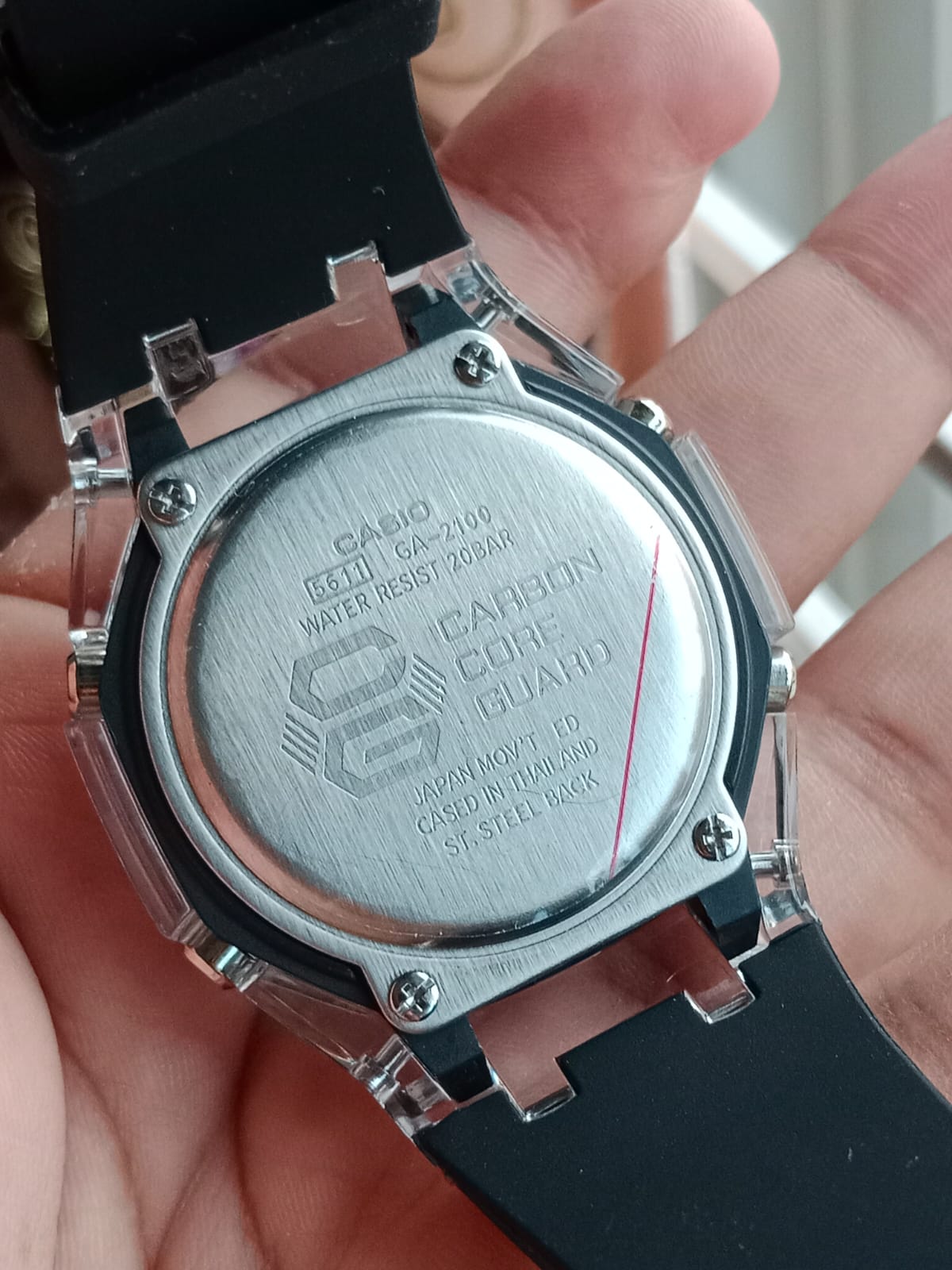 Casio G-Shock Transparent Semi AAA Grade - Black Strap