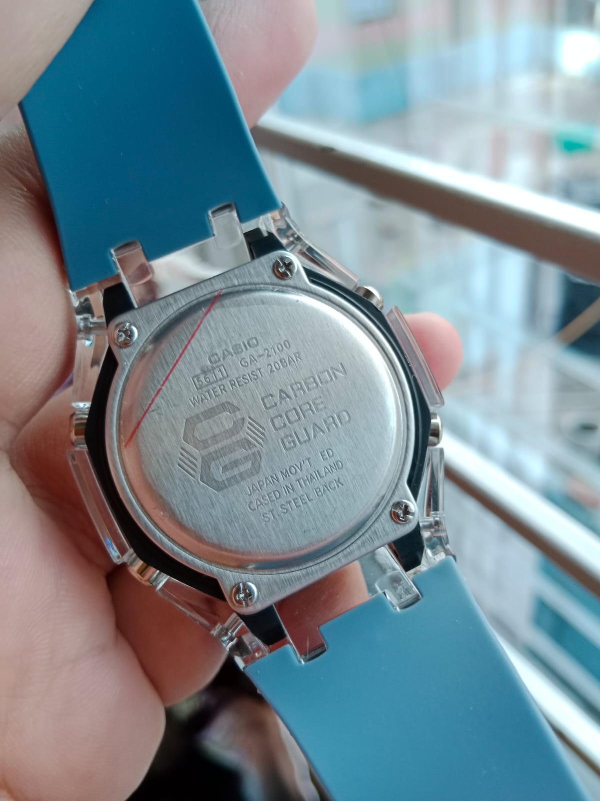 Casio G-Shock Transparent Semi AAA Grade - Blue Strap