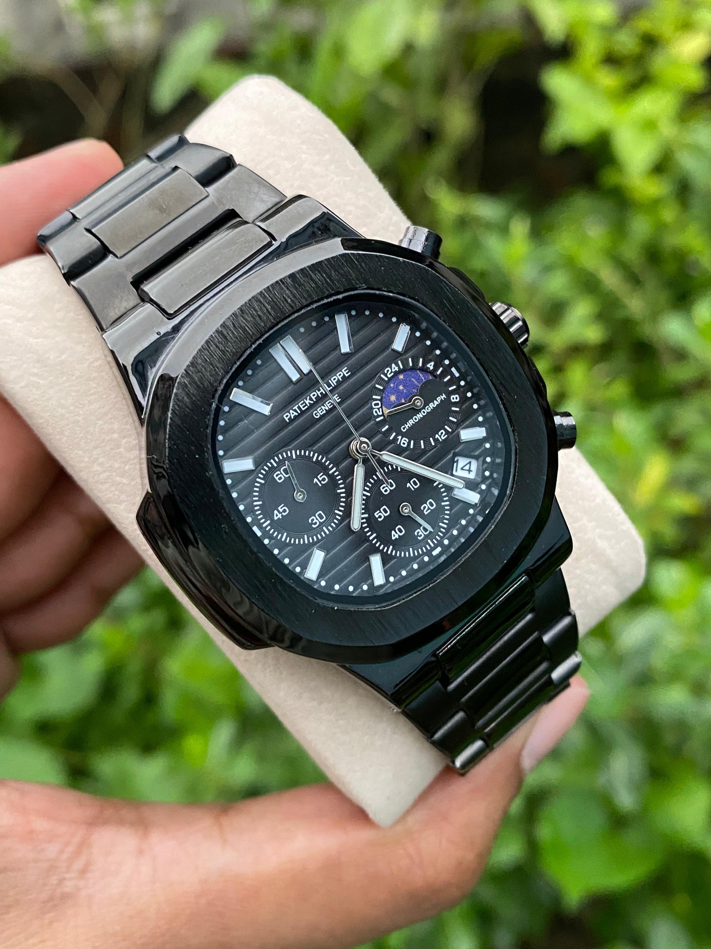 Patek Philippe Nautilus Perpetual AA Grade Chronograph - Black