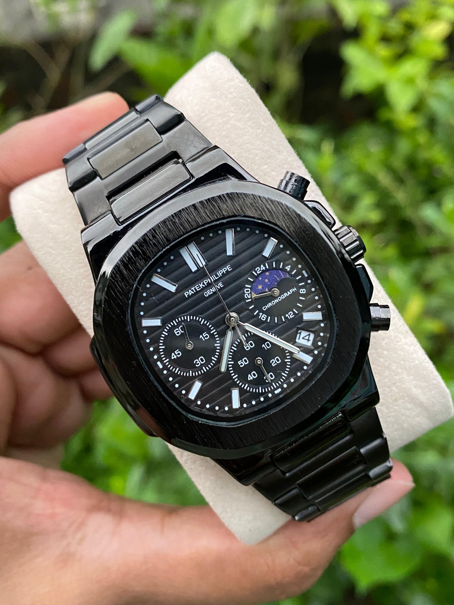Patek Philippe Nautilus Perpetual AA Grade Chronograph - Black