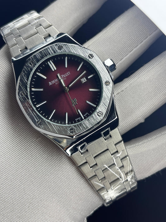 Audemars Piguet Royal Oak Simple Dial AA GRADE - Red Dial