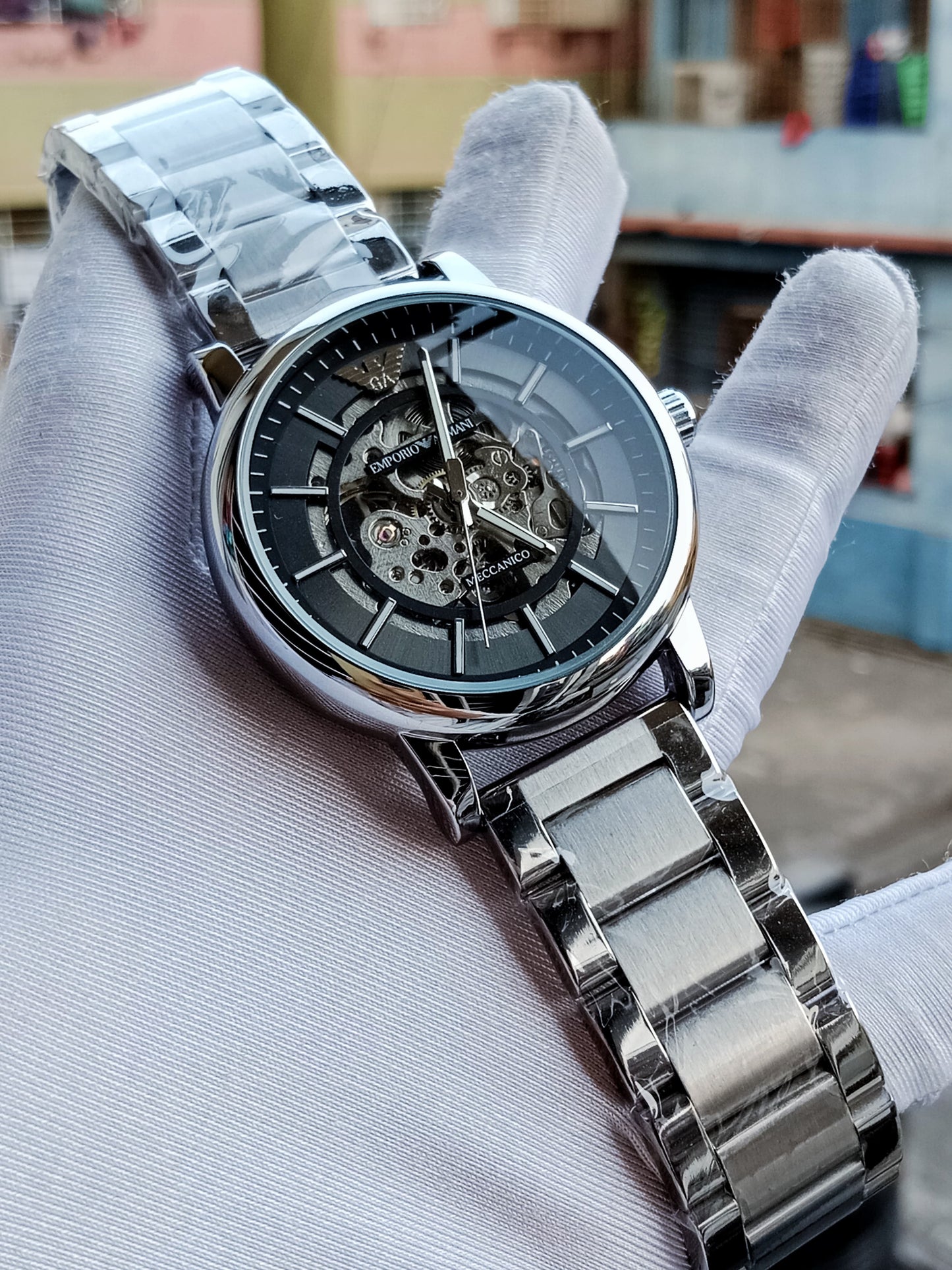 Emporio Armani AA Grade Automatic Movement - Silver