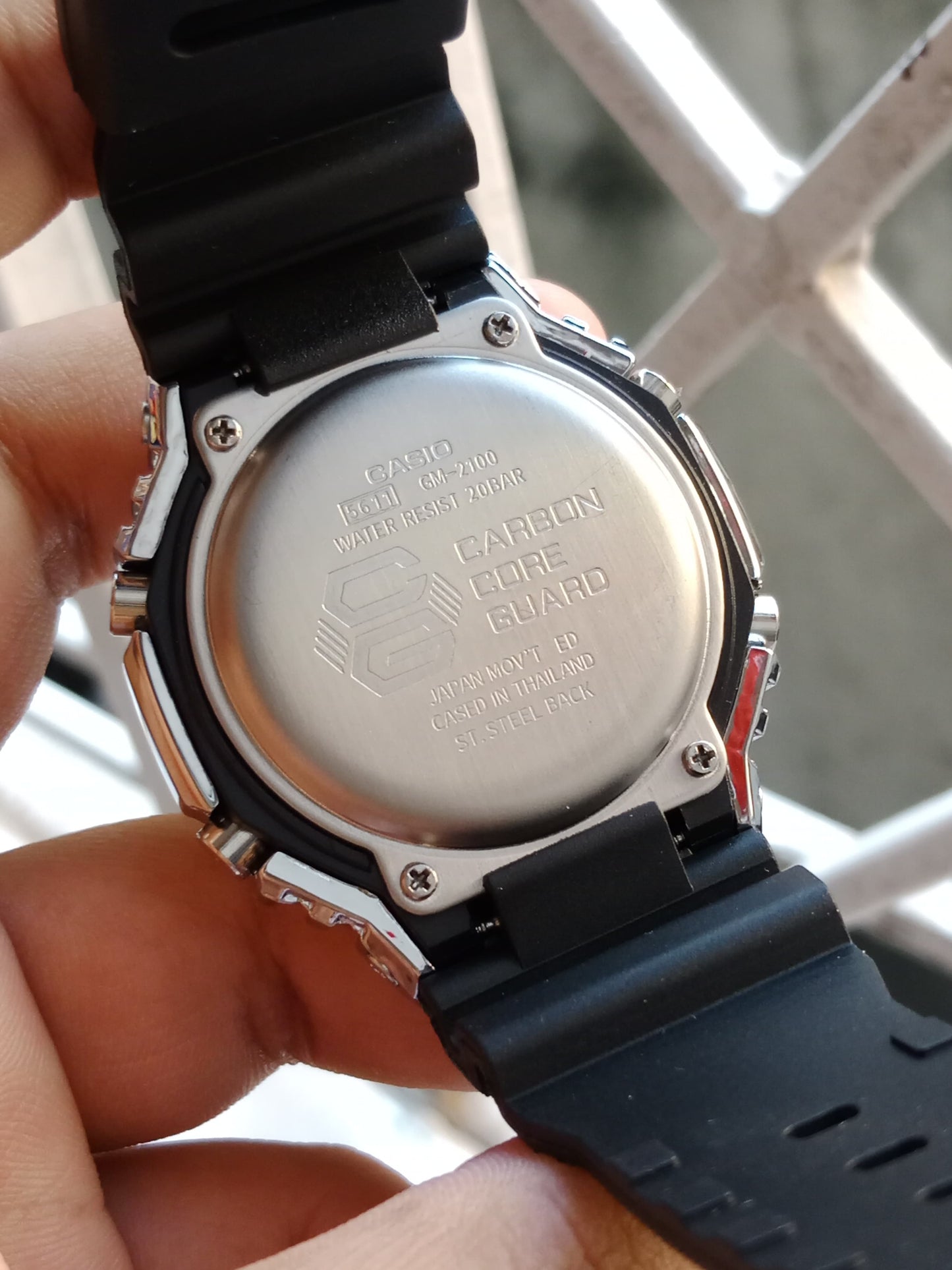 Casio G-Shock Metal Semi AAA Grade - Ash Dial Black Strap