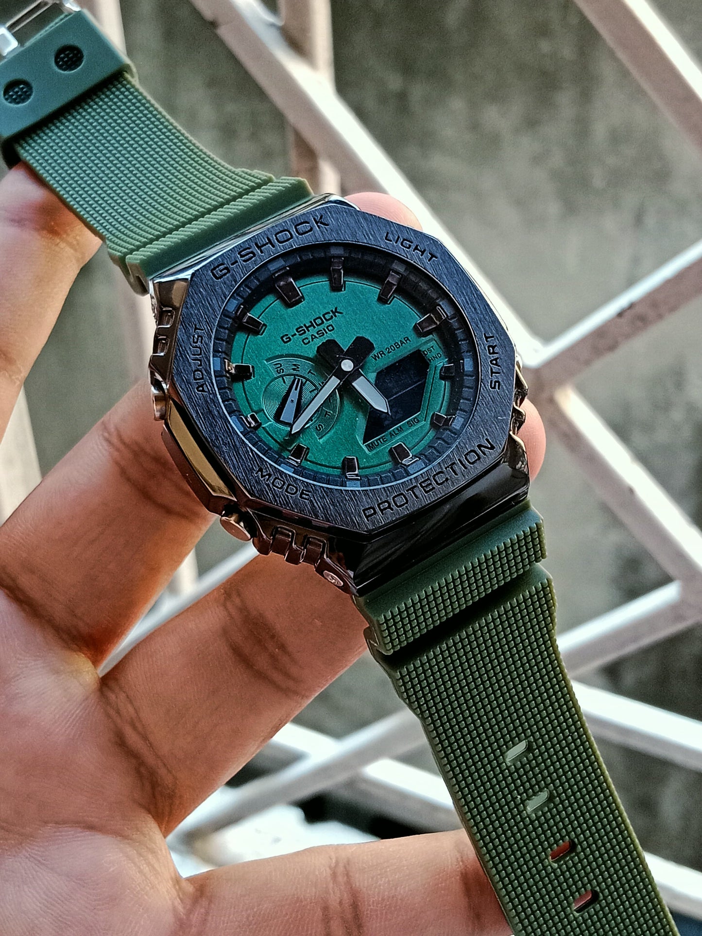 Casio G-Shock Metal Semi AAA Grade - Green Dial Green Strap