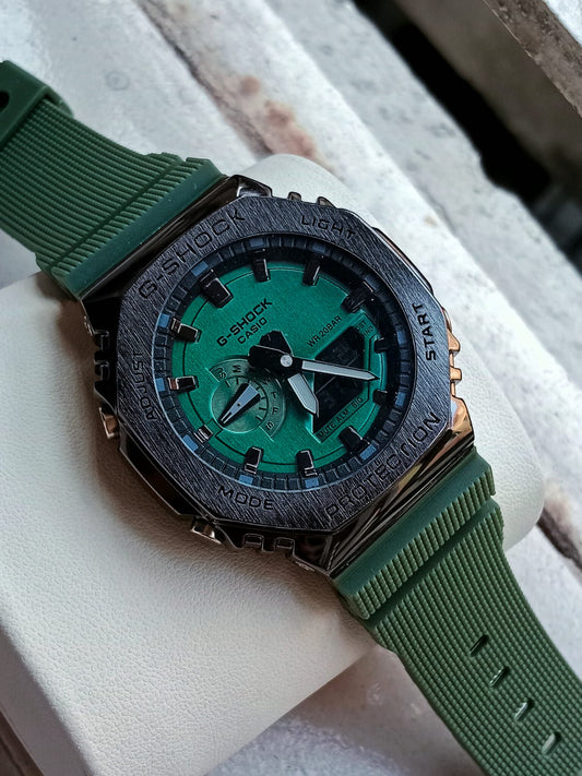 Casio G-Shock Metal Semi AAA Grade - Green Dial Green Strap