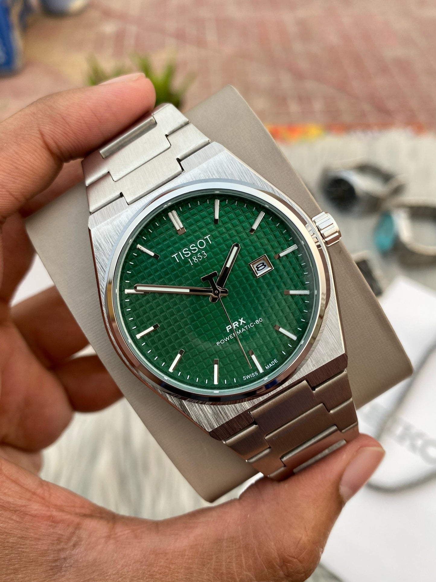 Tissot PRX Powermatic Quartz Movement AA Grade - Green Dial