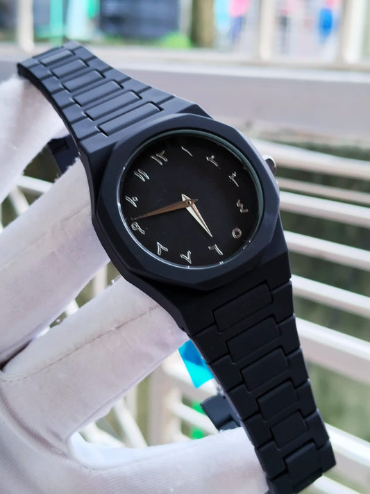 Arabic Aura Dial - Silver Black Dial