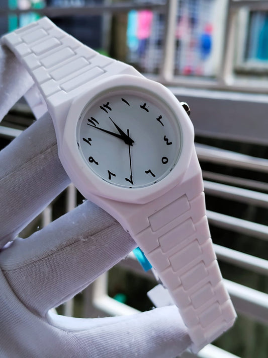 Arabic Aura Dial - White Dial