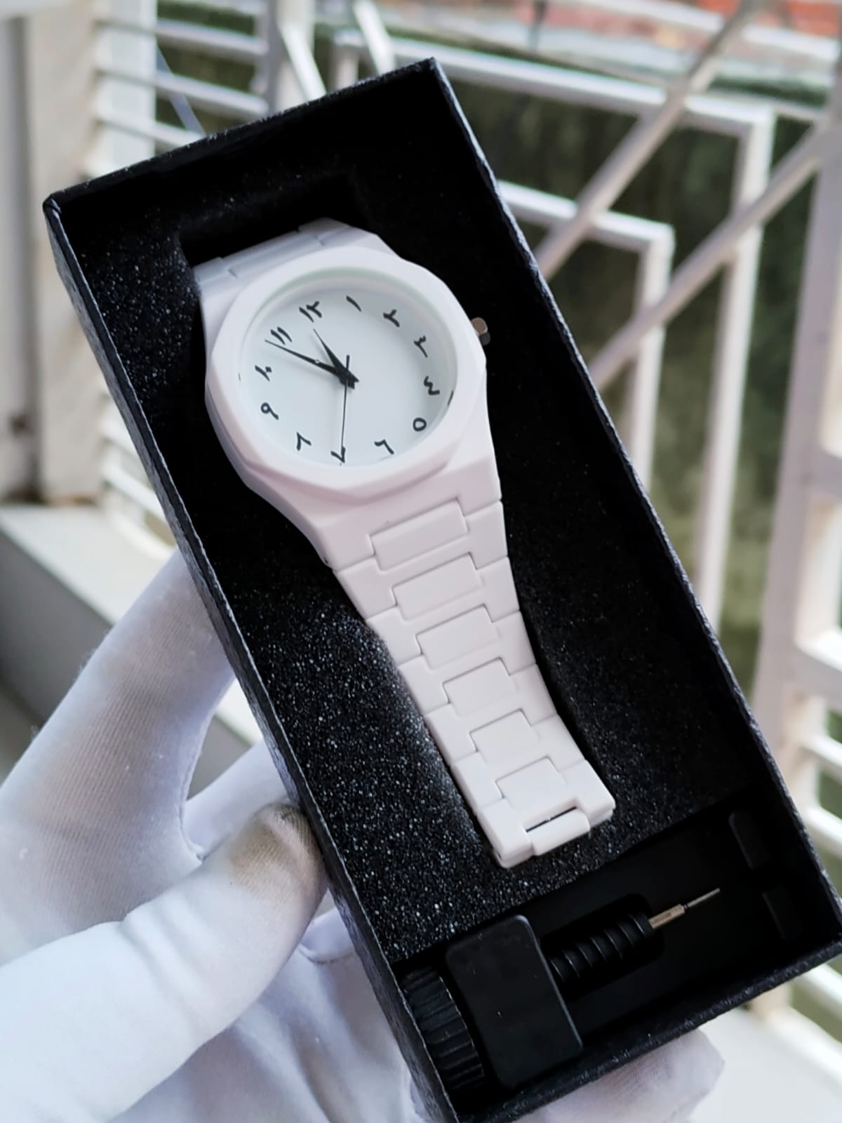 Arabic Aura Dial - White Dial