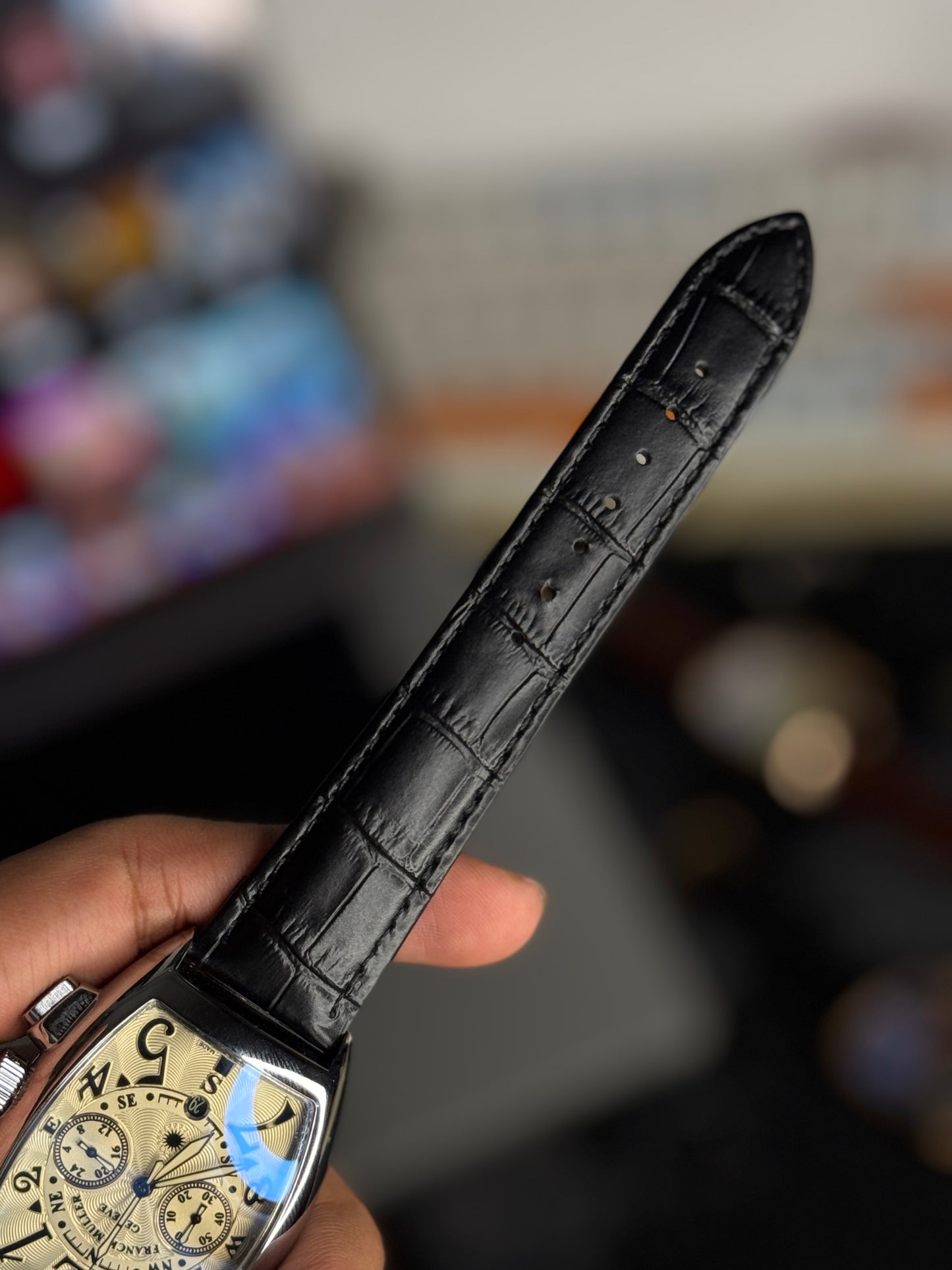 FRANCK MULLER Quartz Watch | FRM Watch 44 A - Black Leather Belt