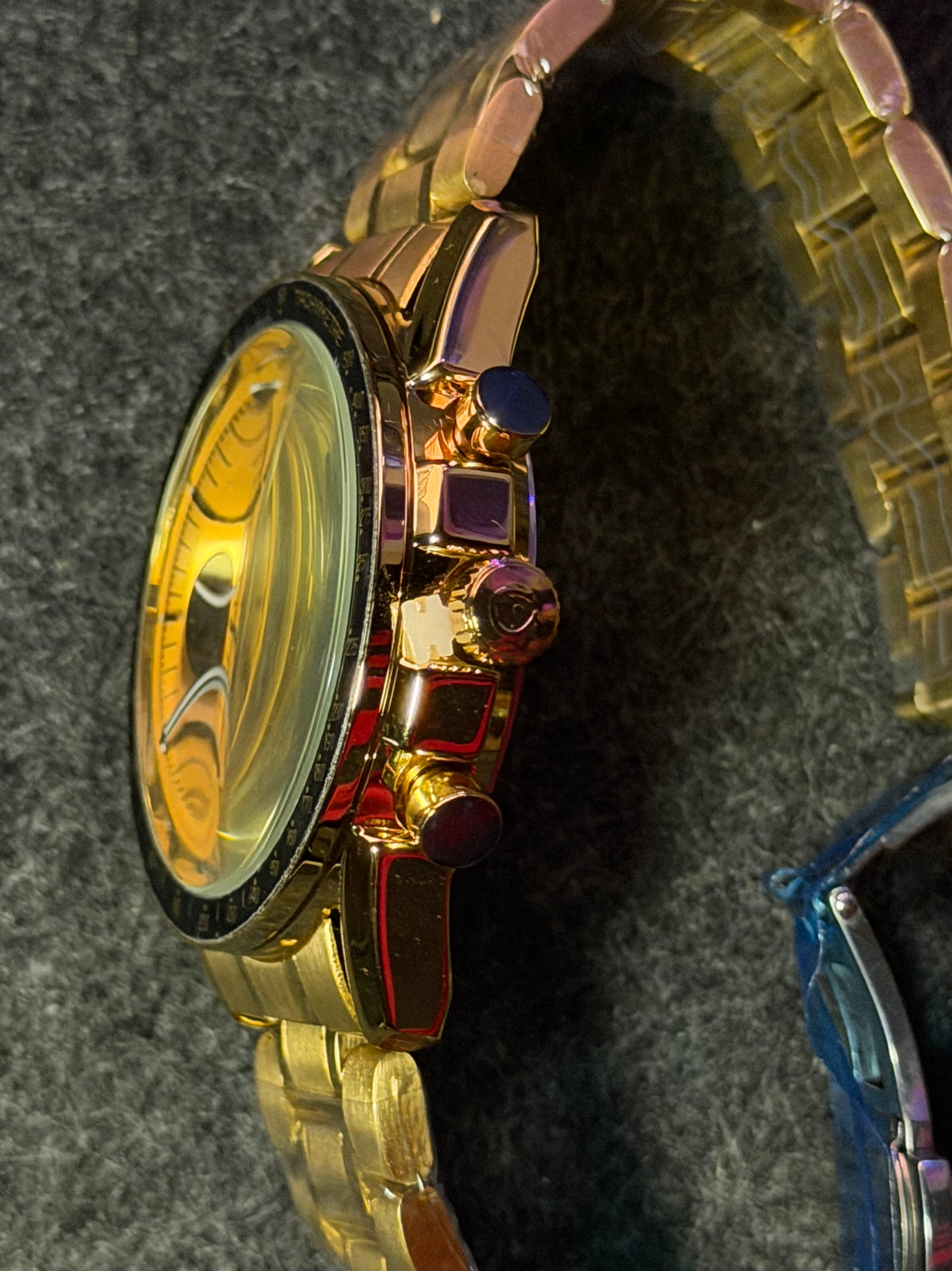 Omega Speedmaster Chronograph Watch - Golden Red