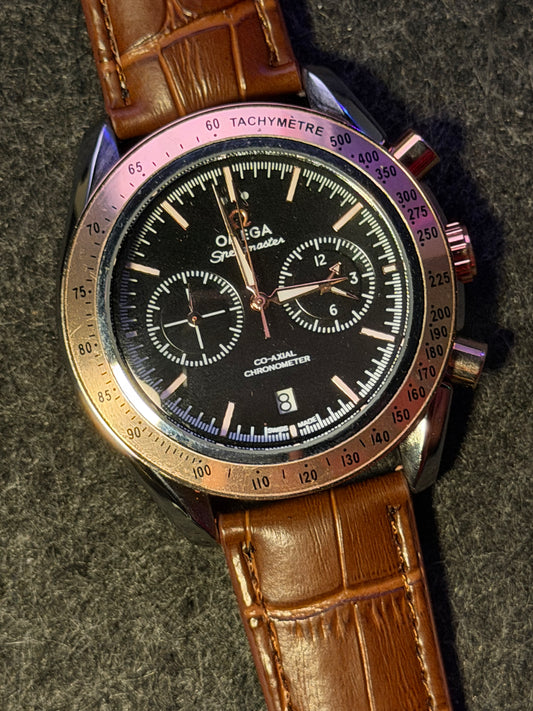 Omega Speedmaster Leather Belt AA Grade - Brown