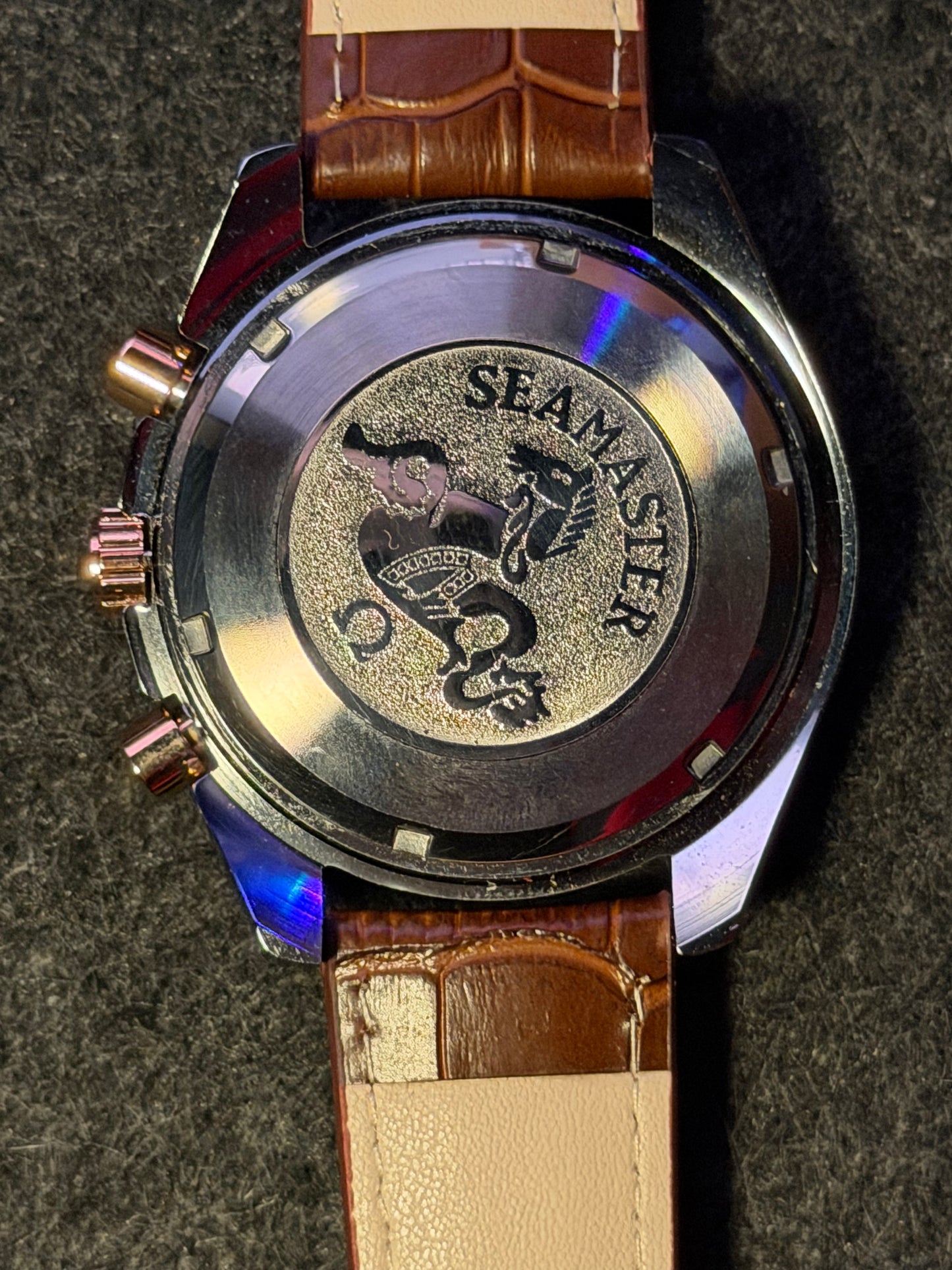 Omega Speedmaster Leather Belt AA Grade - Brown