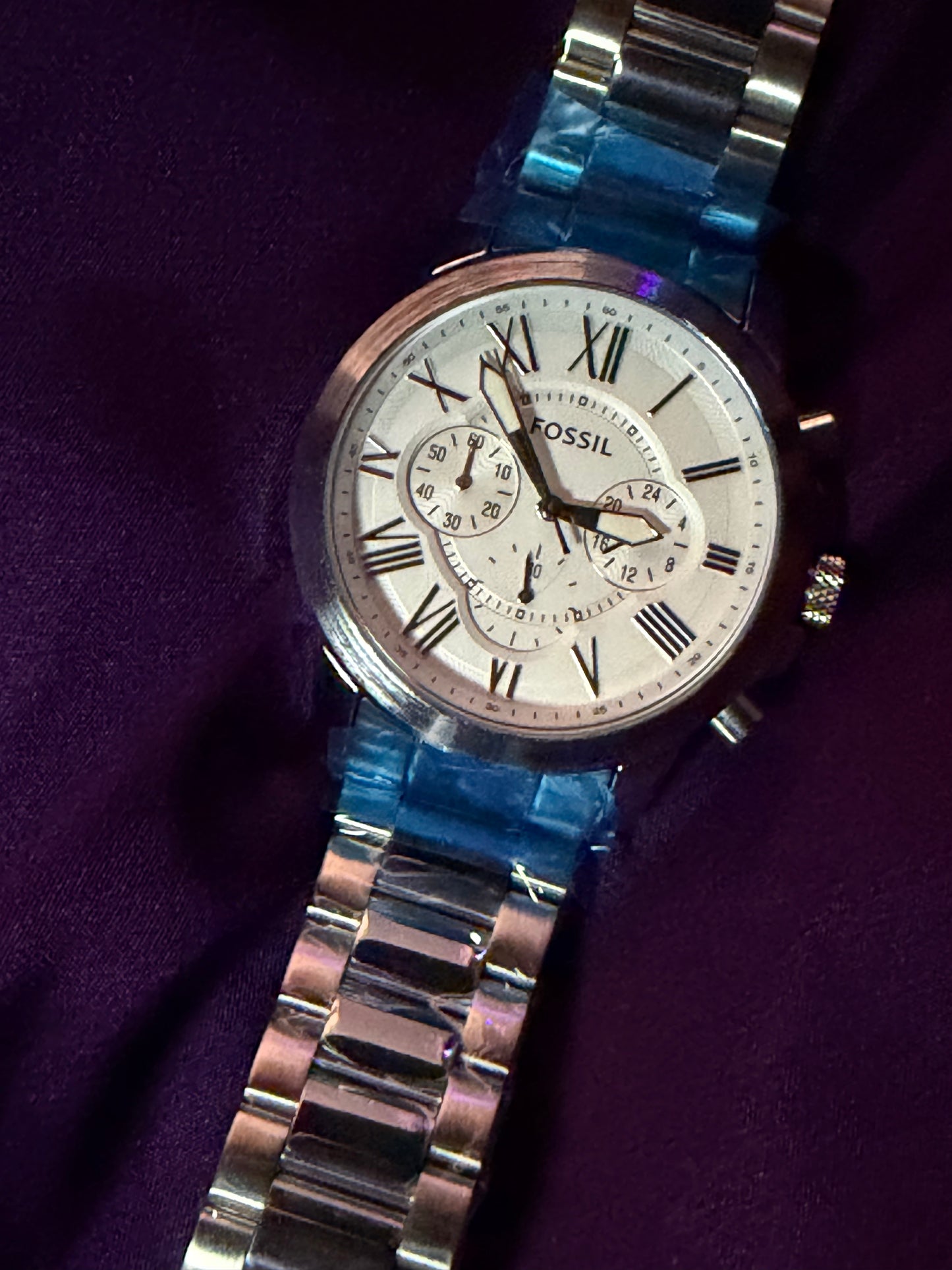 Fossil White Dial Chronograph AA grade