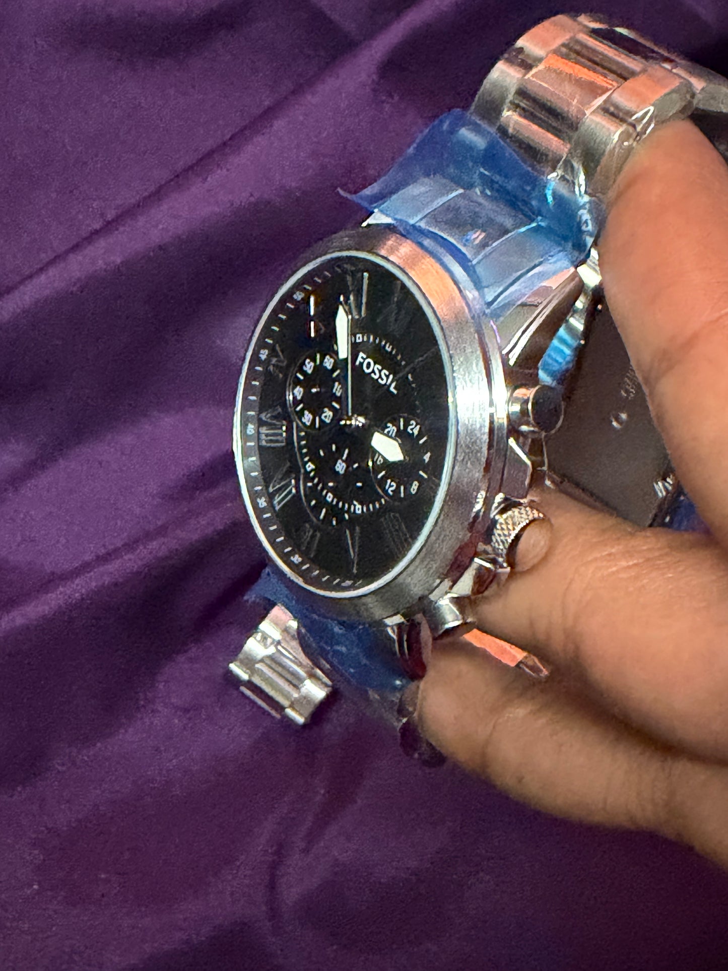 Fossil Black Dial Chronograph AA grade