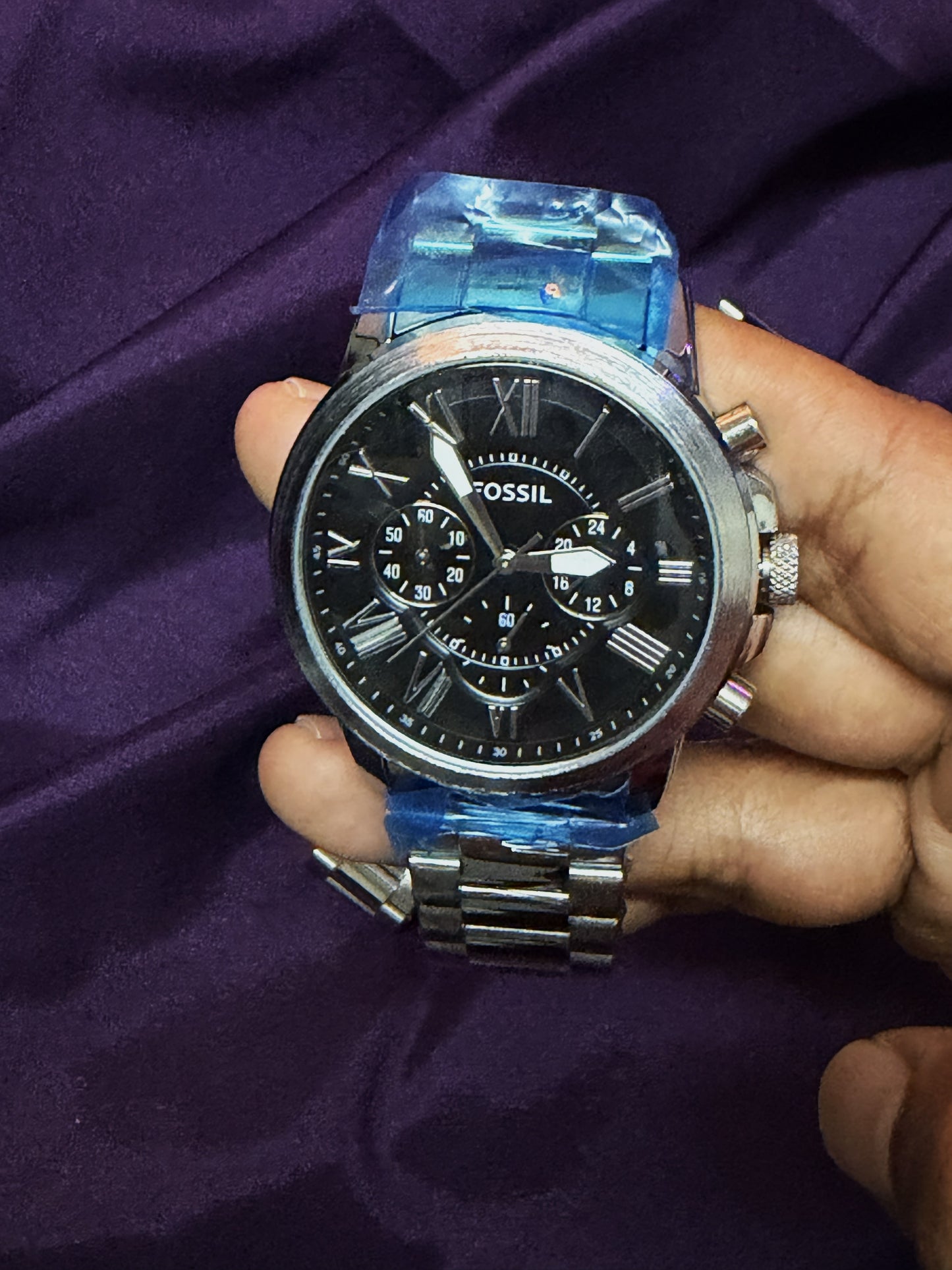 Fossil Black Dial Chronograph AA grade