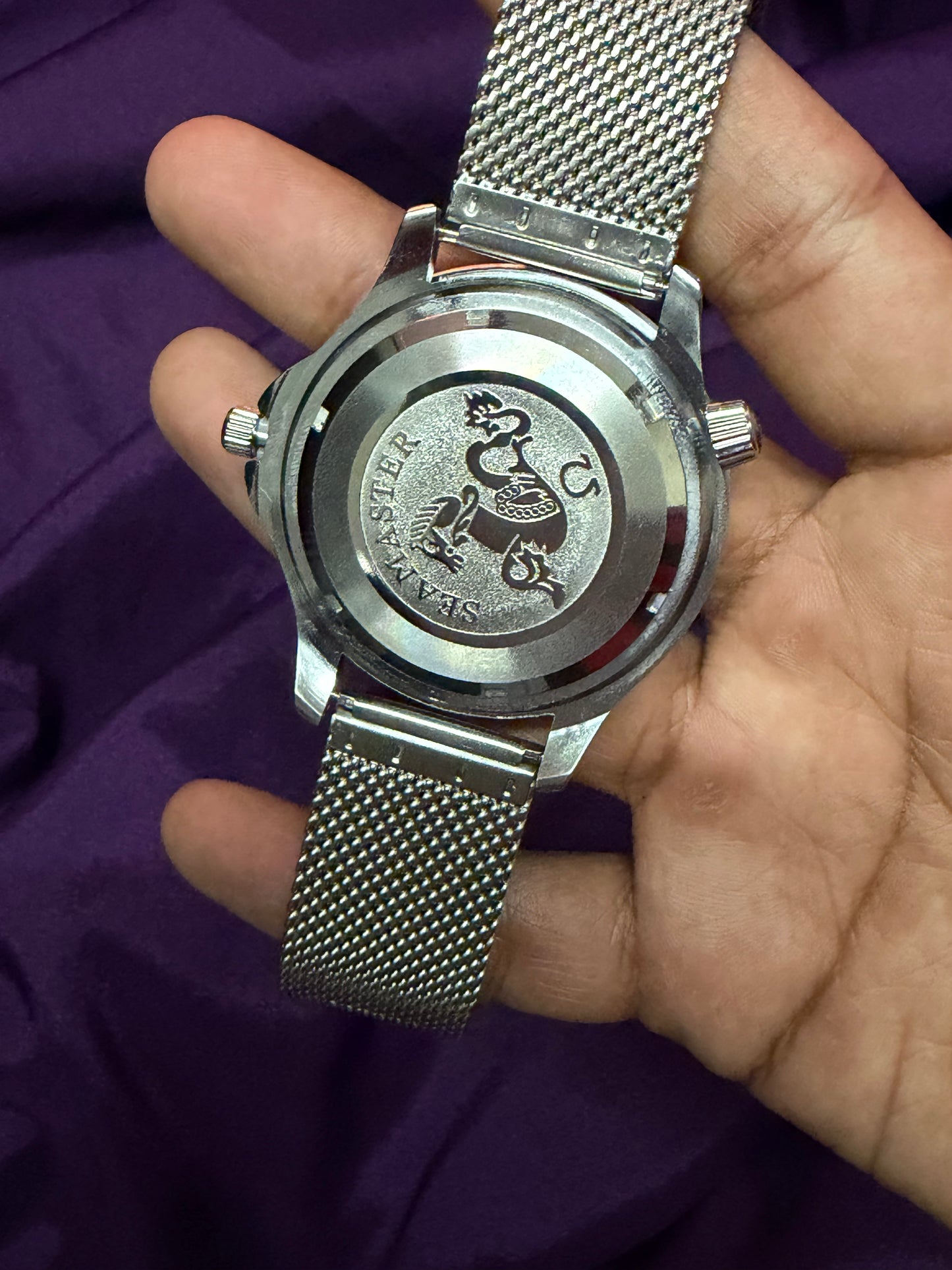 Omega 007 AA grade (FREE NATO strap) - Black Dial
