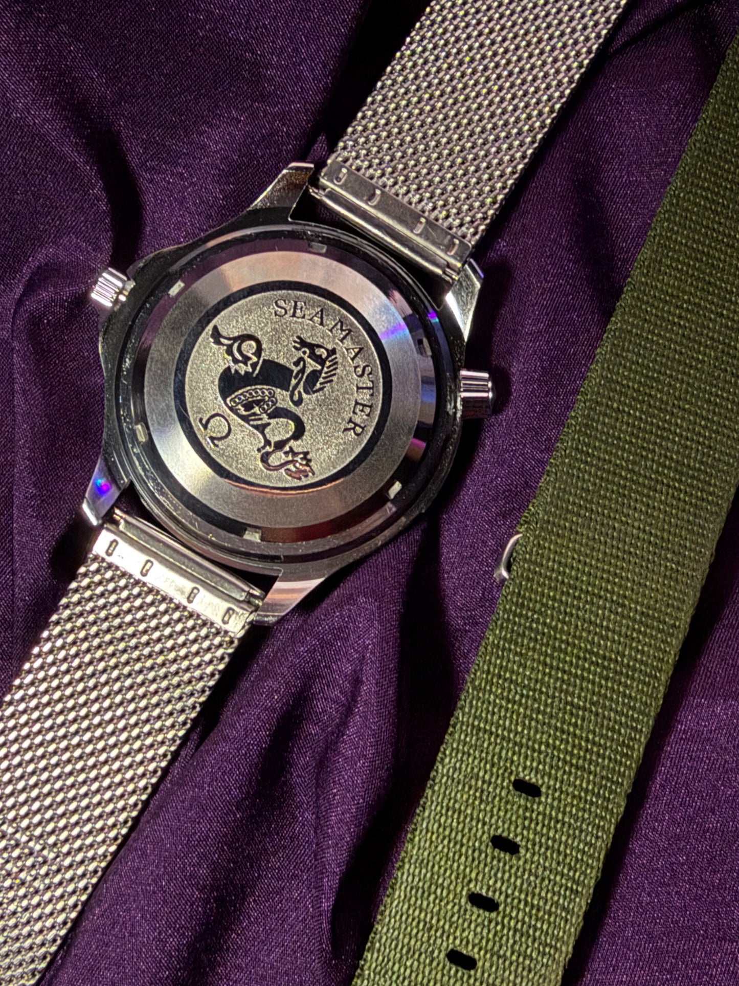 Omega 007 AA grade (FREE NATO strap) - Green Dial