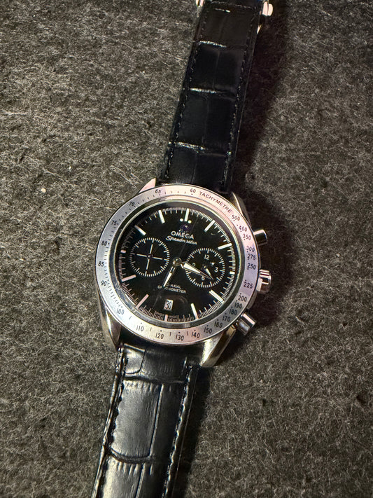 Omega Speedmaster Leather Belt AA Grade - Black