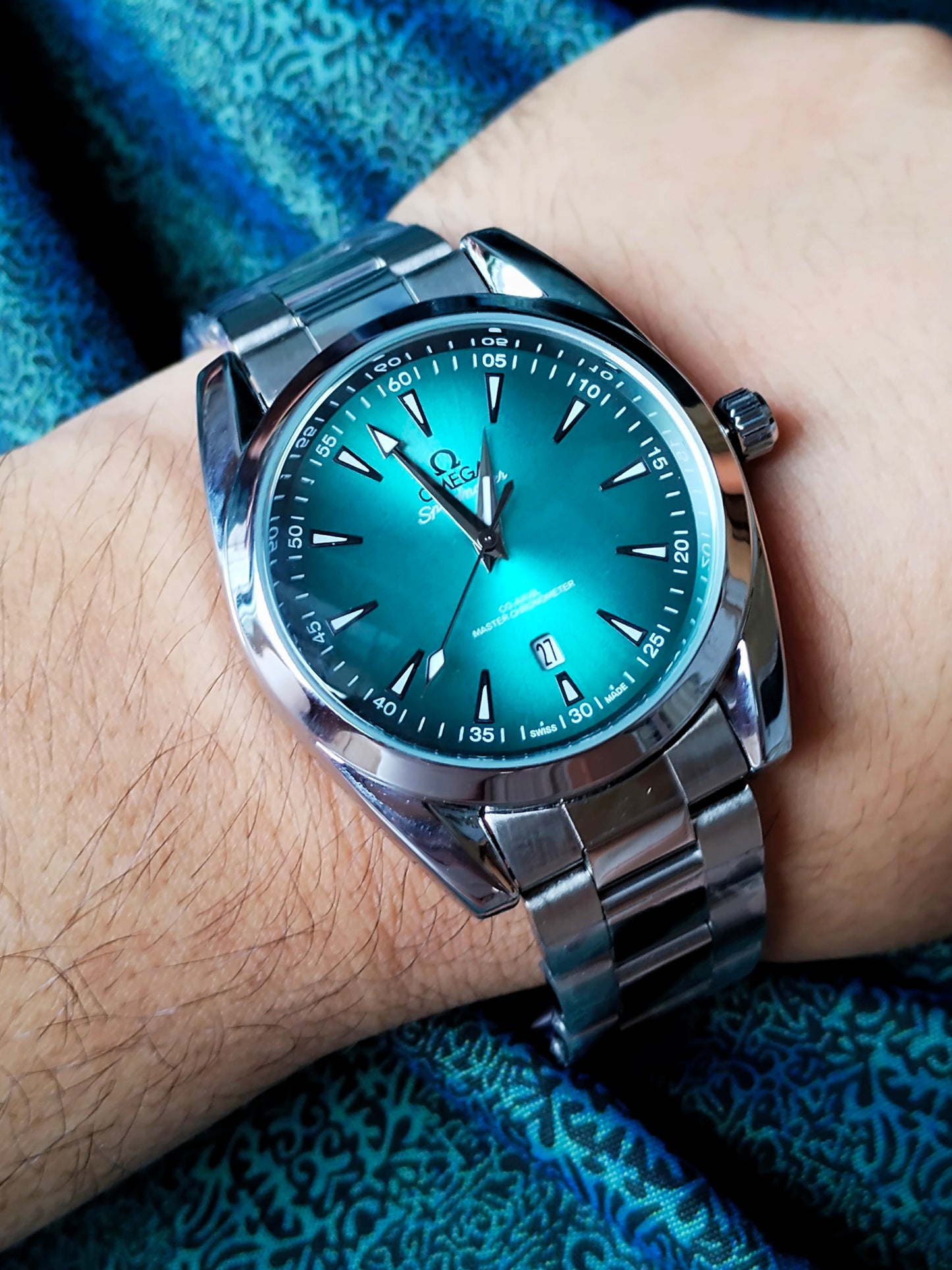 Omega Speedmaster Aqua Terra Green Dial Stainless Steel – AA Grade