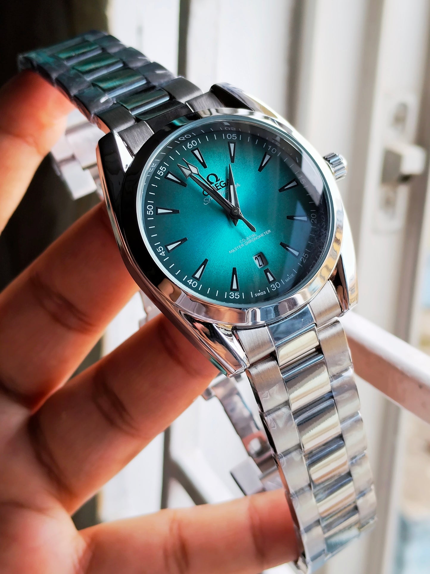 Omega Speedmaster Aqua Terra Green Dial Stainless Steel – AA Grade