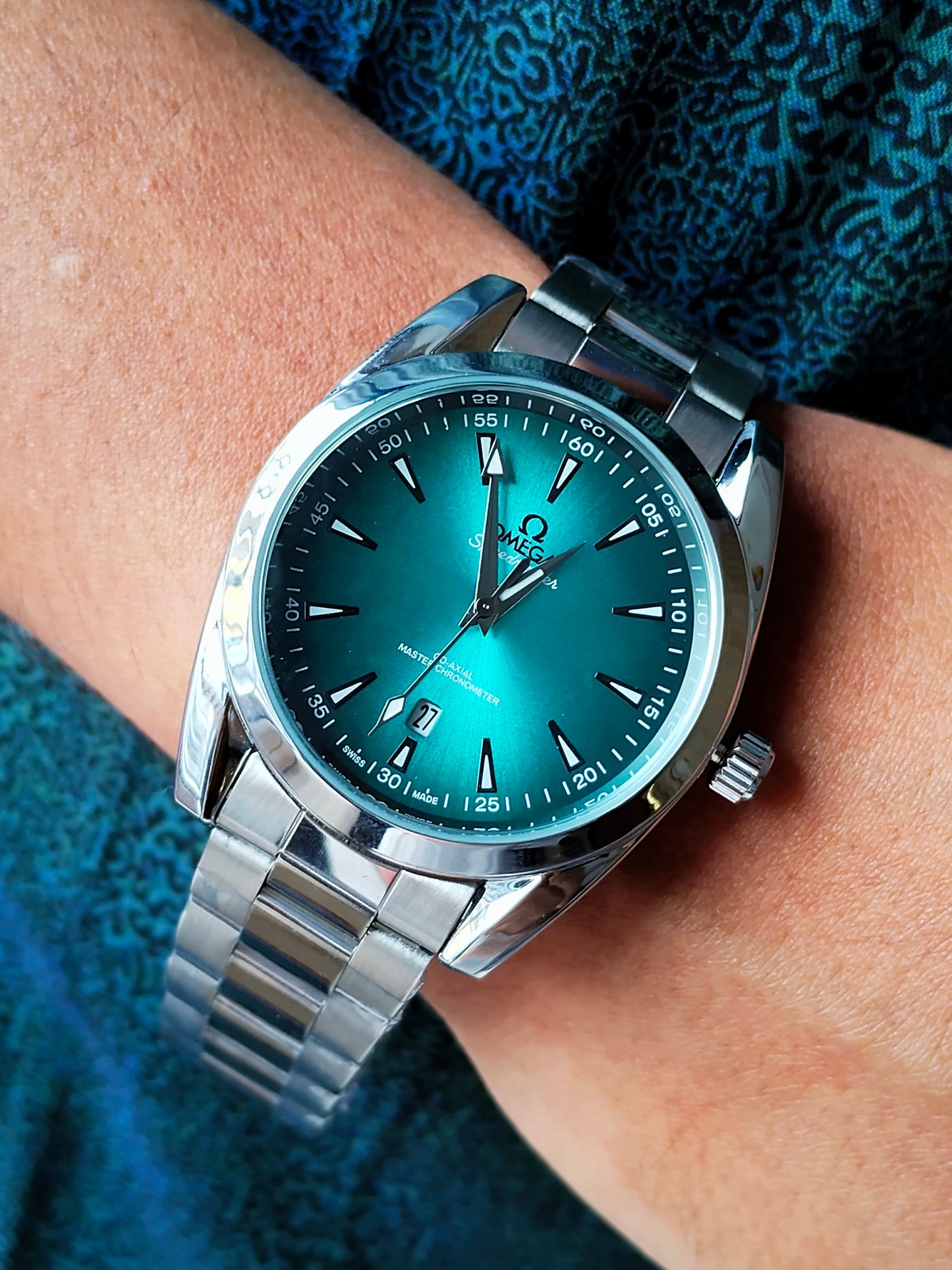 Omega Speedmaster Aqua Terra Green Dial Stainless Steel – AA Grade
