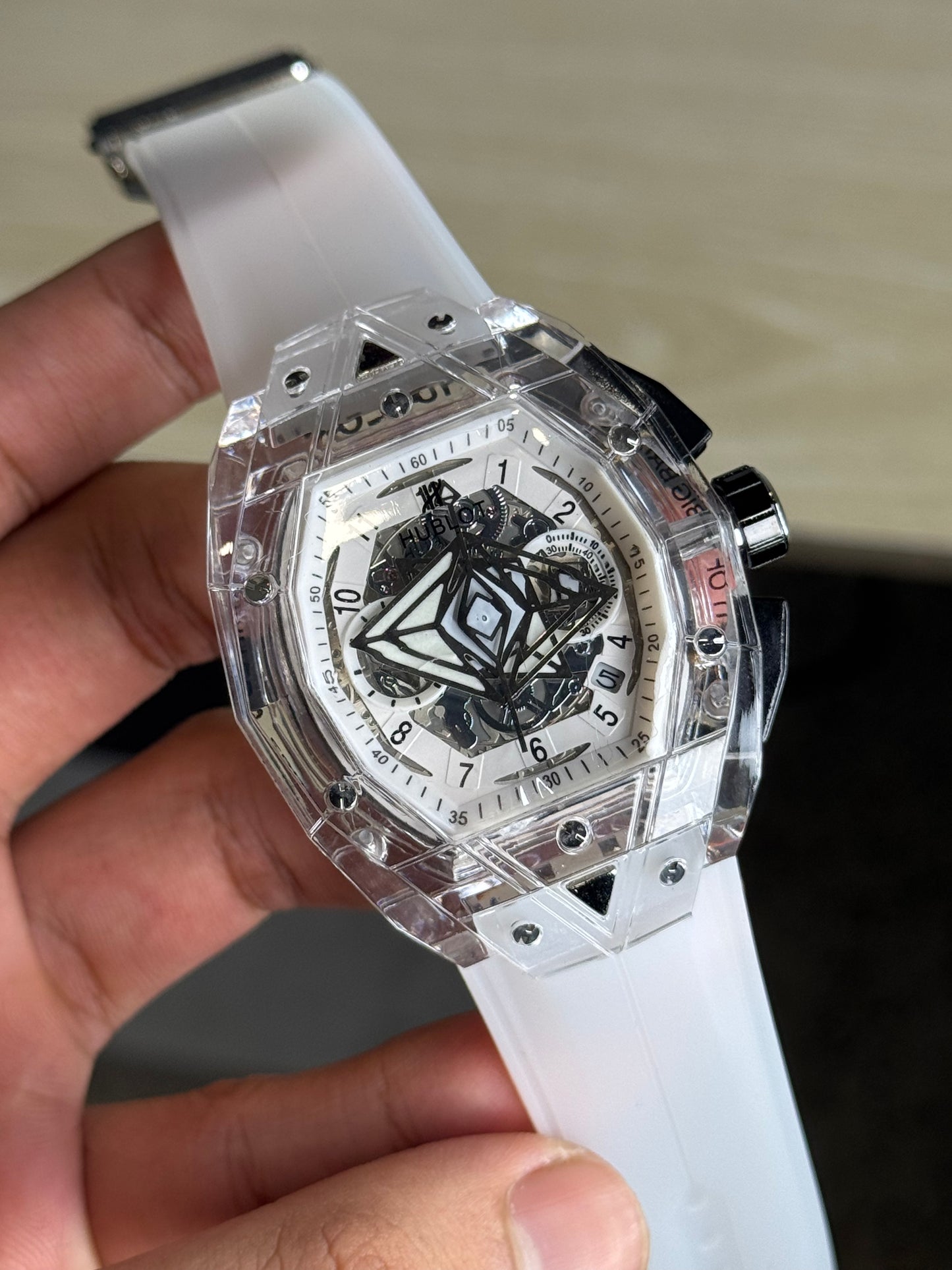 Hublot Sang Bleu Sapphire White Edition