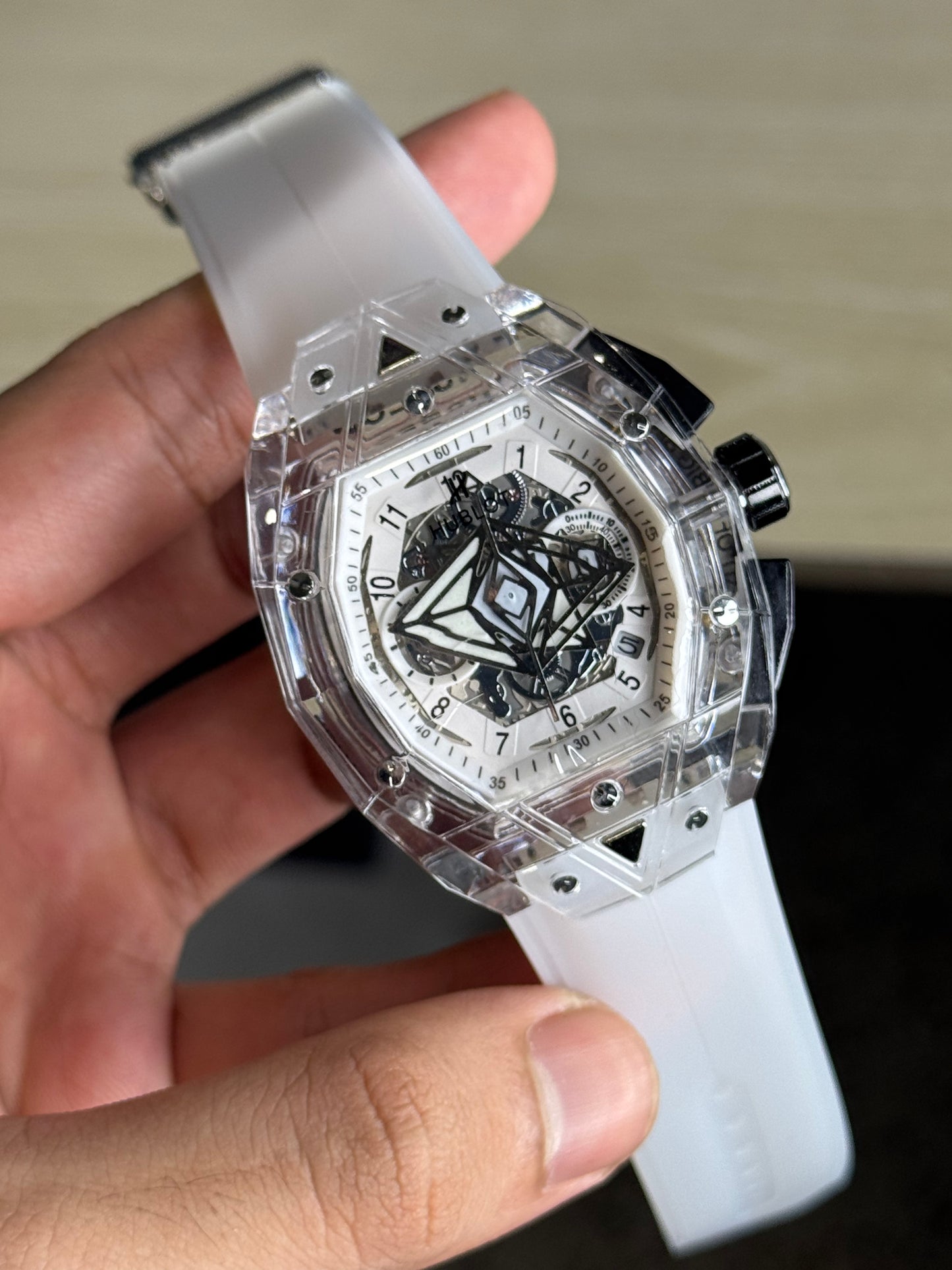 Hublot Sang Bleu Sapphire White Edition