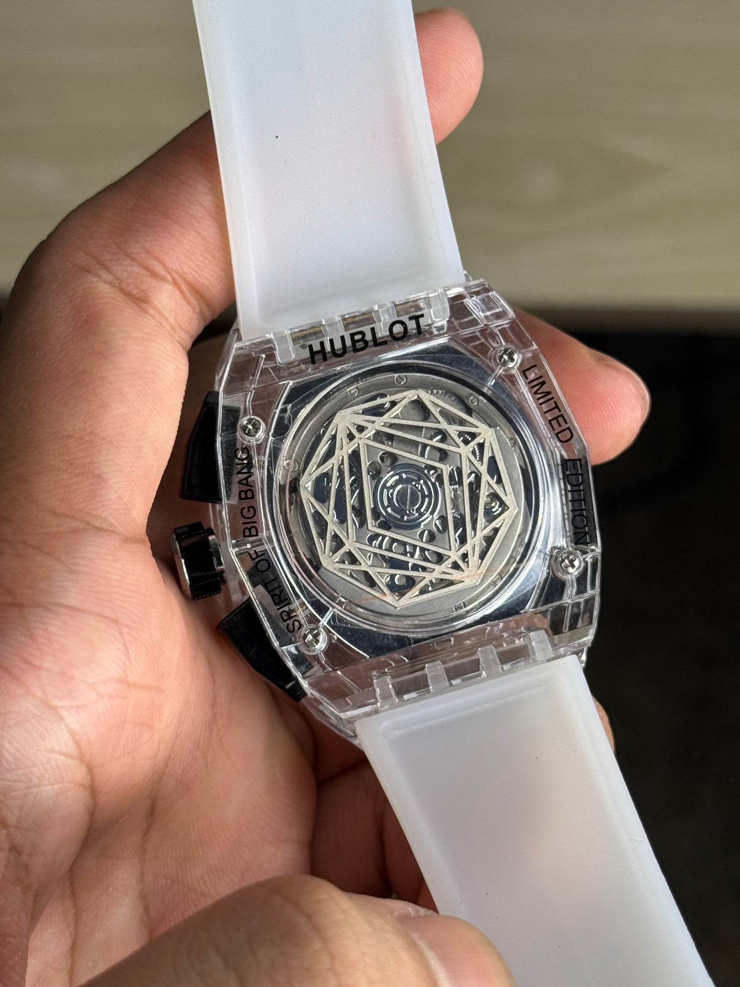 Hublot Sang Bleu Sapphire White Edition