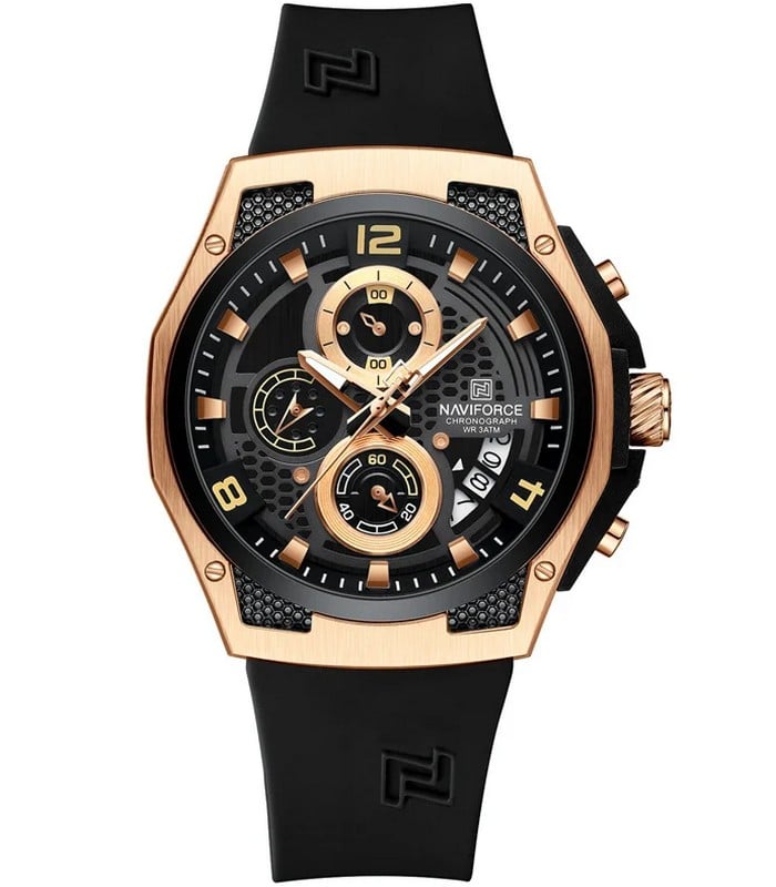 Naviforce 8051 - Rose Gold Dial Chronograph