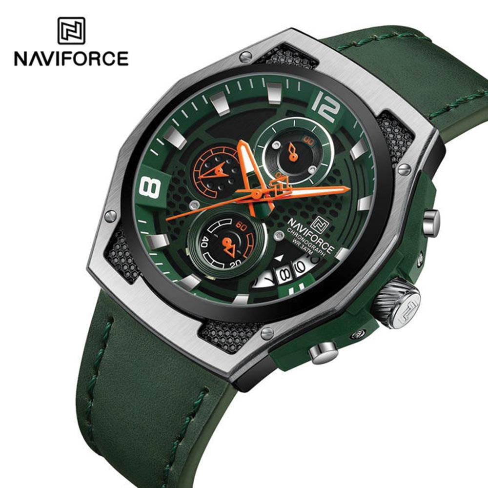 Naviforce 8051 - Green Dial Chronograph