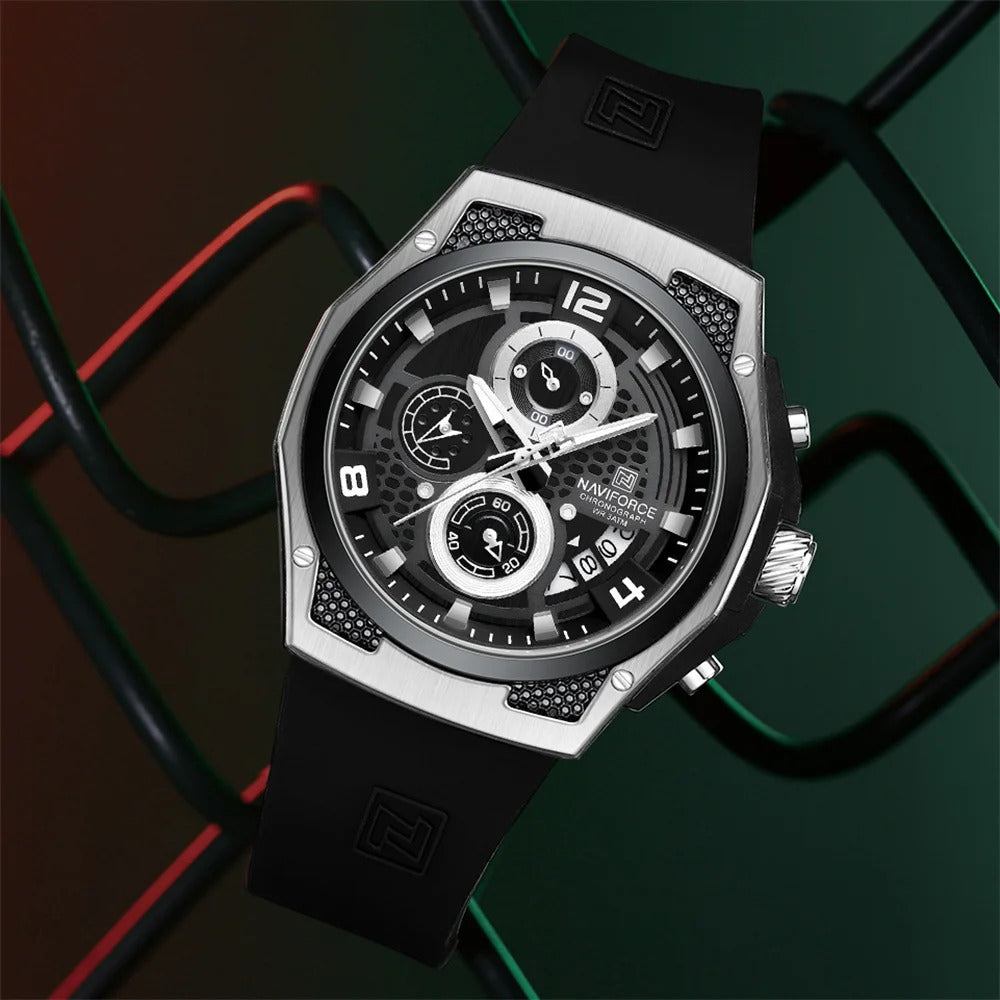 Naviforce 8051 - Black Dial Chronograph