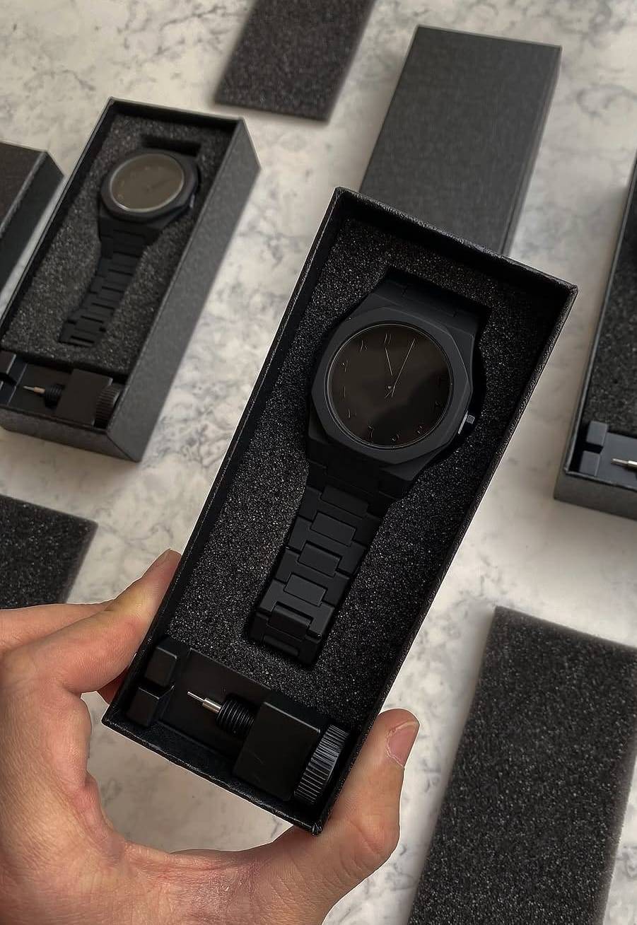 Arabic Aura Dial - Full Black Dial
