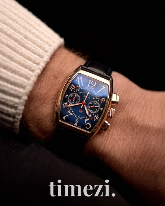 FRANCK MULLER Quartz Watch | FRM Watch 44 A - Golden Black Dial