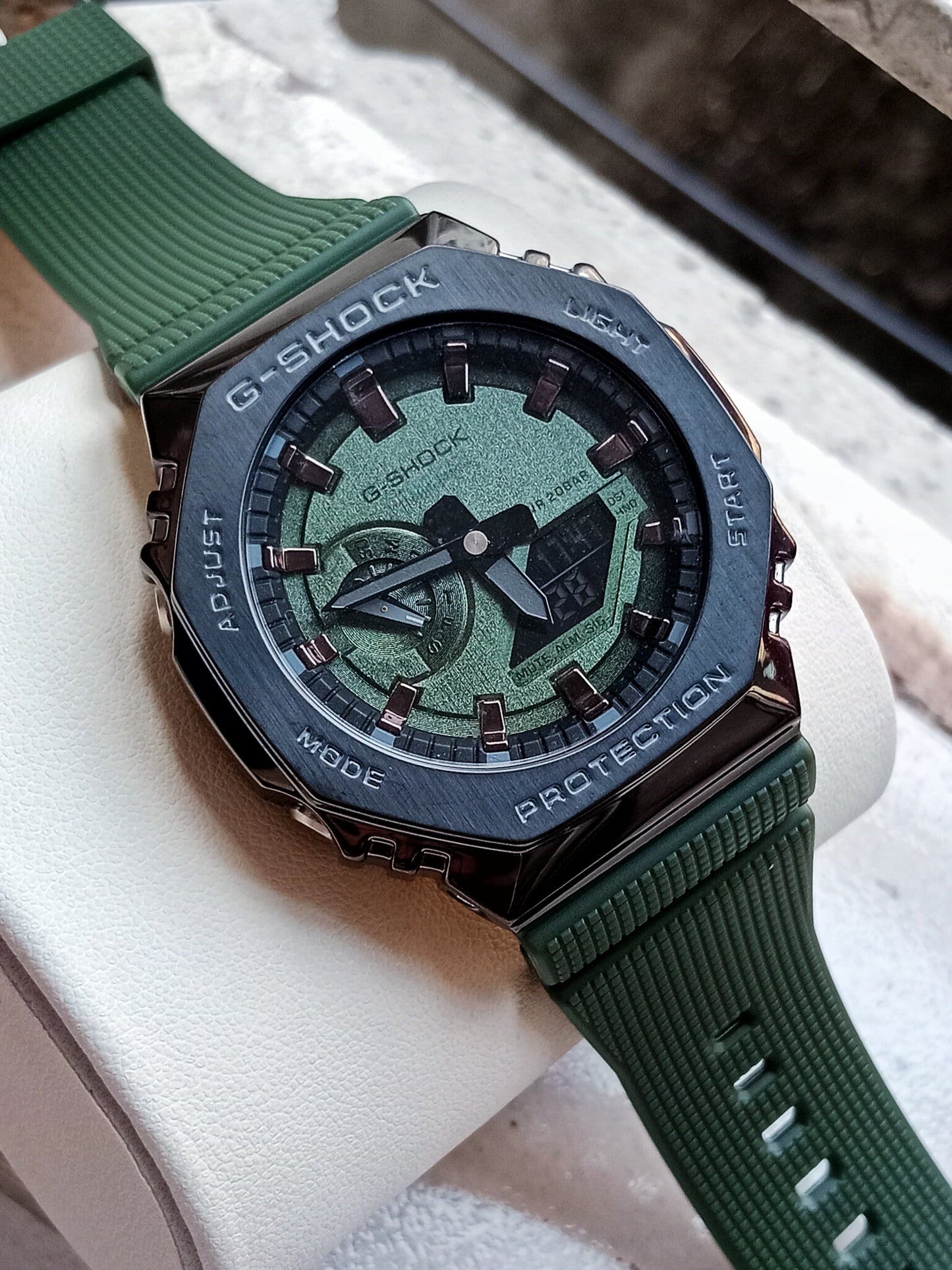 Casio G-Shock Metal Semi AAA Grade - Green Dial Green Strap