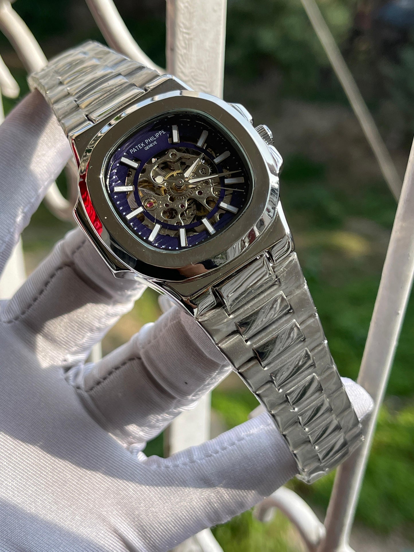 Patek Philippe Geneve Skeleton Special Edition AAA grade - Violet Dial