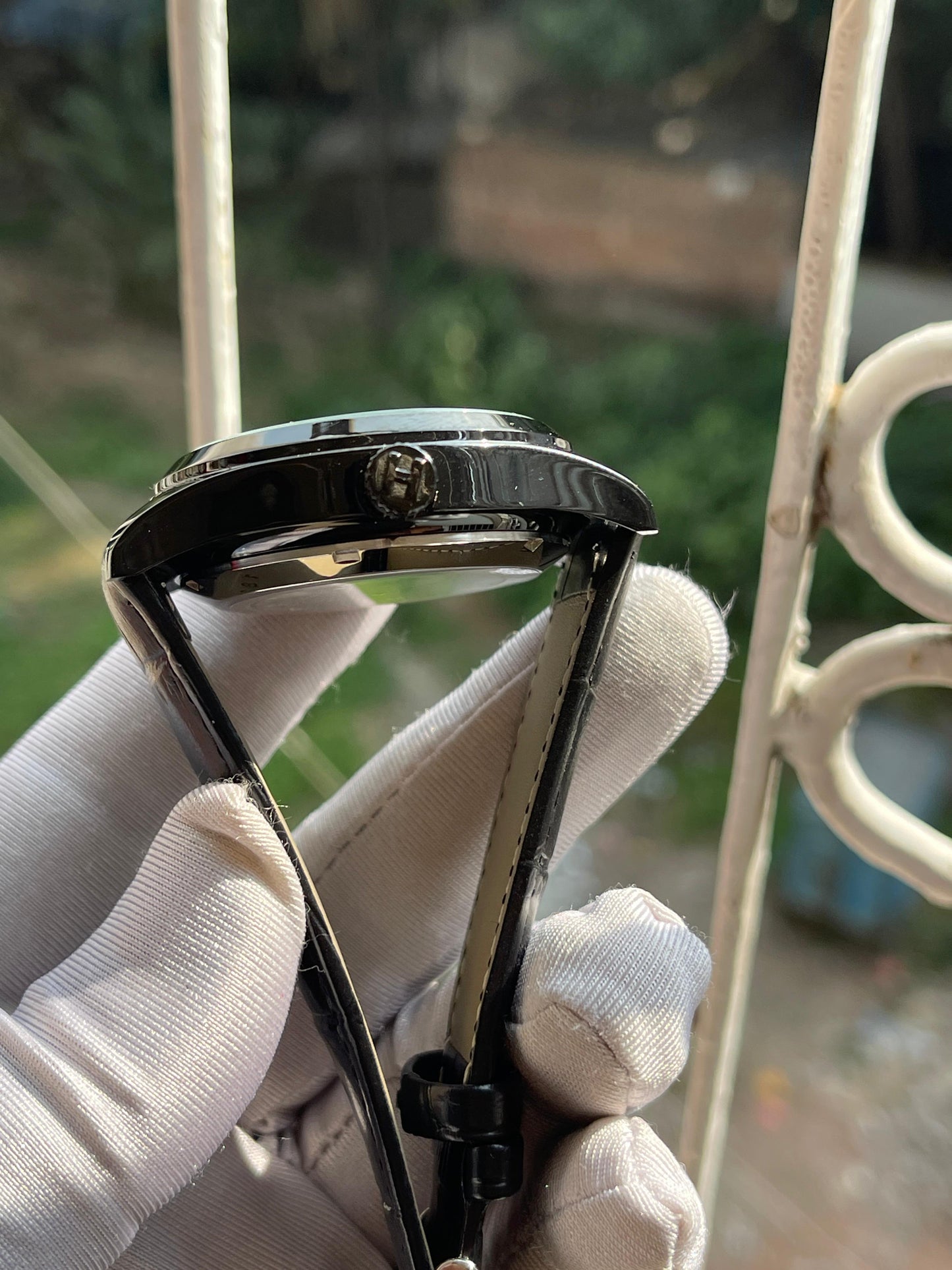 Hilfiger Leather Belt Special Edition AA Grade - Black Body Black Dial