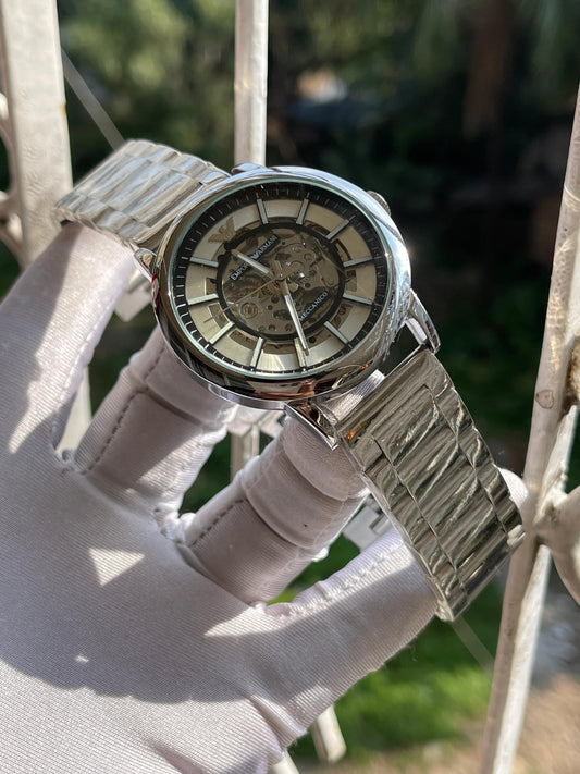 Emporio Armani AA Grade Automatic Movement - White Dial Stainless Steel