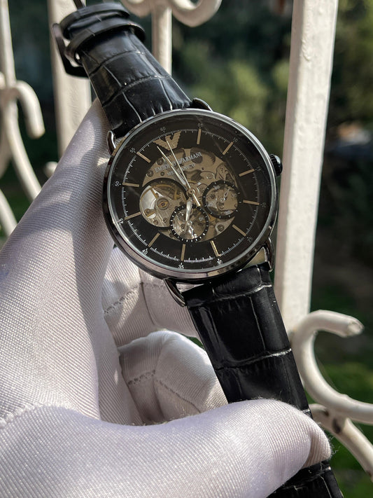Emporio Armani AA Grade Automatic Movement - Black Dial