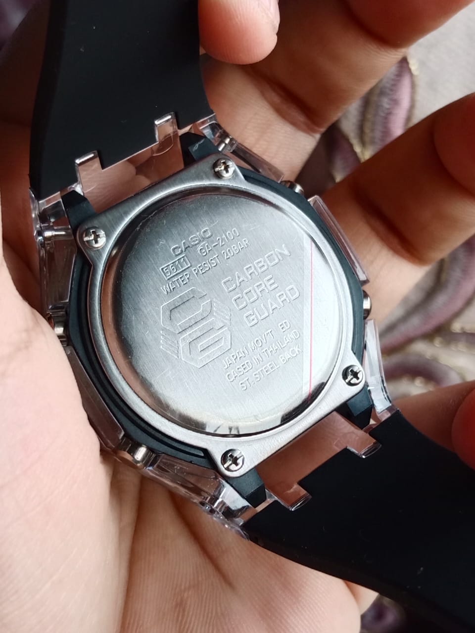 Casio G-Shock Transparent Semi AAA Grade - Black
