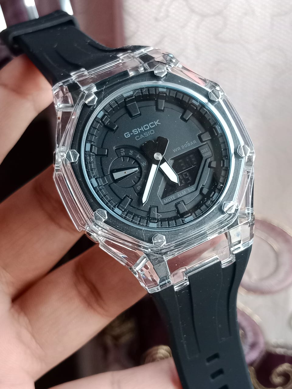 Casio G-Shock Transparent Semi AAA Grade - Black